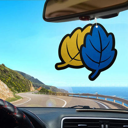 6 ambientadores con aroma a Lavanda, Fresa, Vainilla, Manzana, Jazmín y New Car con forma de hoja, accesorios para el interior del coche, barco o casa.