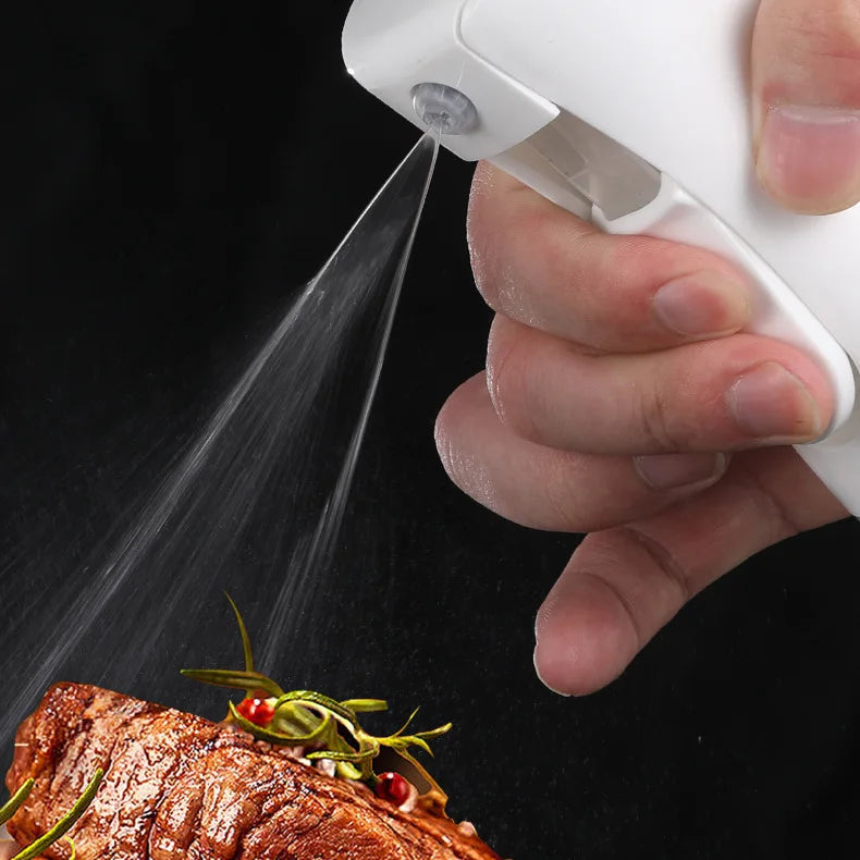 Botella pulverizadora de aceite de 200/300/500ml, pulverizador de aceite de oliva para cocinar barbacoa, pulverizador de aceite para hornear de plástico, botella vacía, botella de vinagre o cepillo de aceite
