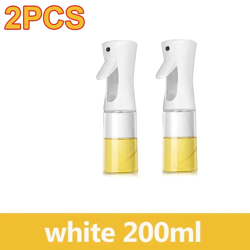Botella pulverizadora de aceite de 200/300/500ml, pulverizador de aceite de oliva para cocinar barbacoa, pulverizador de aceite para hornear de plástico, botella vacía, botella de vinagre o cepillo de aceite